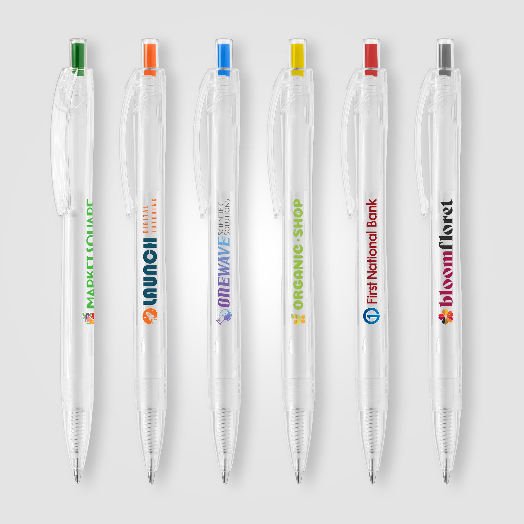 Image of the Aqua Clear - RPET Recycled Plastic Pen - ColorJet promotional product, SKU AGF-C.