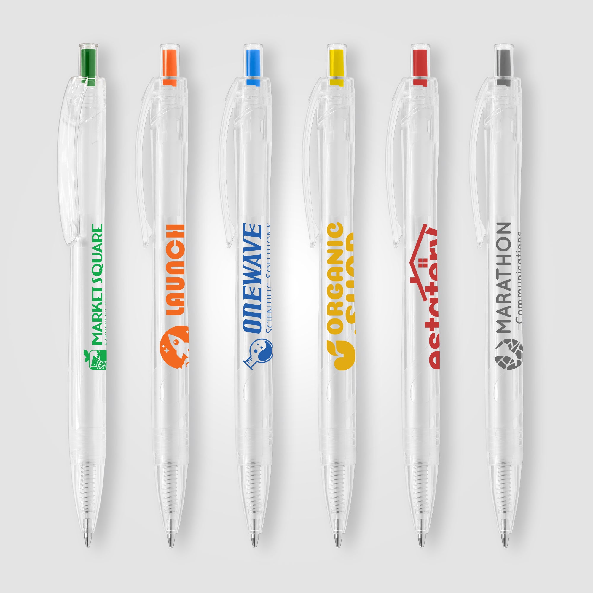 Image of the Aqua Clear - RPET Recycled Plastic Pen promotional product, SKU AGF.