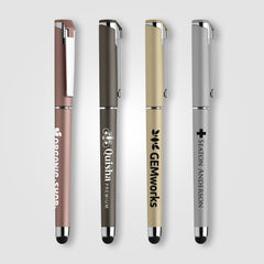 Image of the Islander Softy Metallic Gel Pen w/ Stylus promotional product, SKU AGM.
