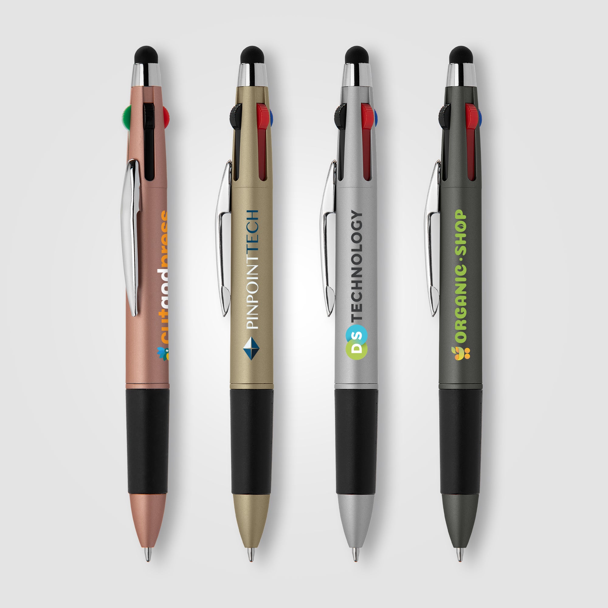 Image of the Quattro Softy Metallic Multi Ink w/ Stylus - ColorJet promotional product, SKU AGS-C.