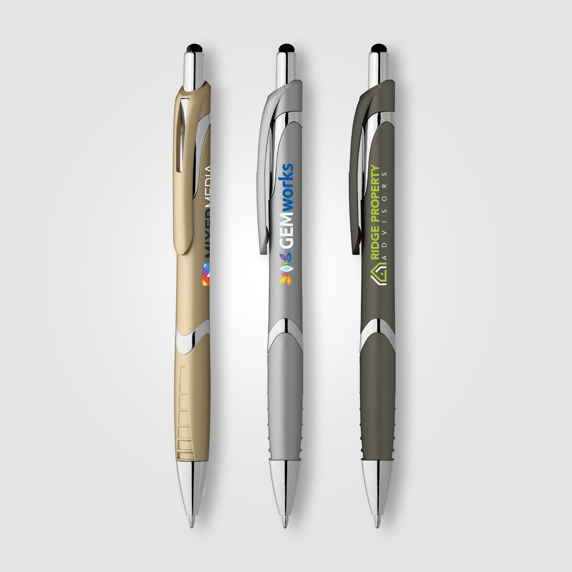Image of the Solana Softy Metallic w/ Stylus - ColorJet promotional product, SKU AGW-C.