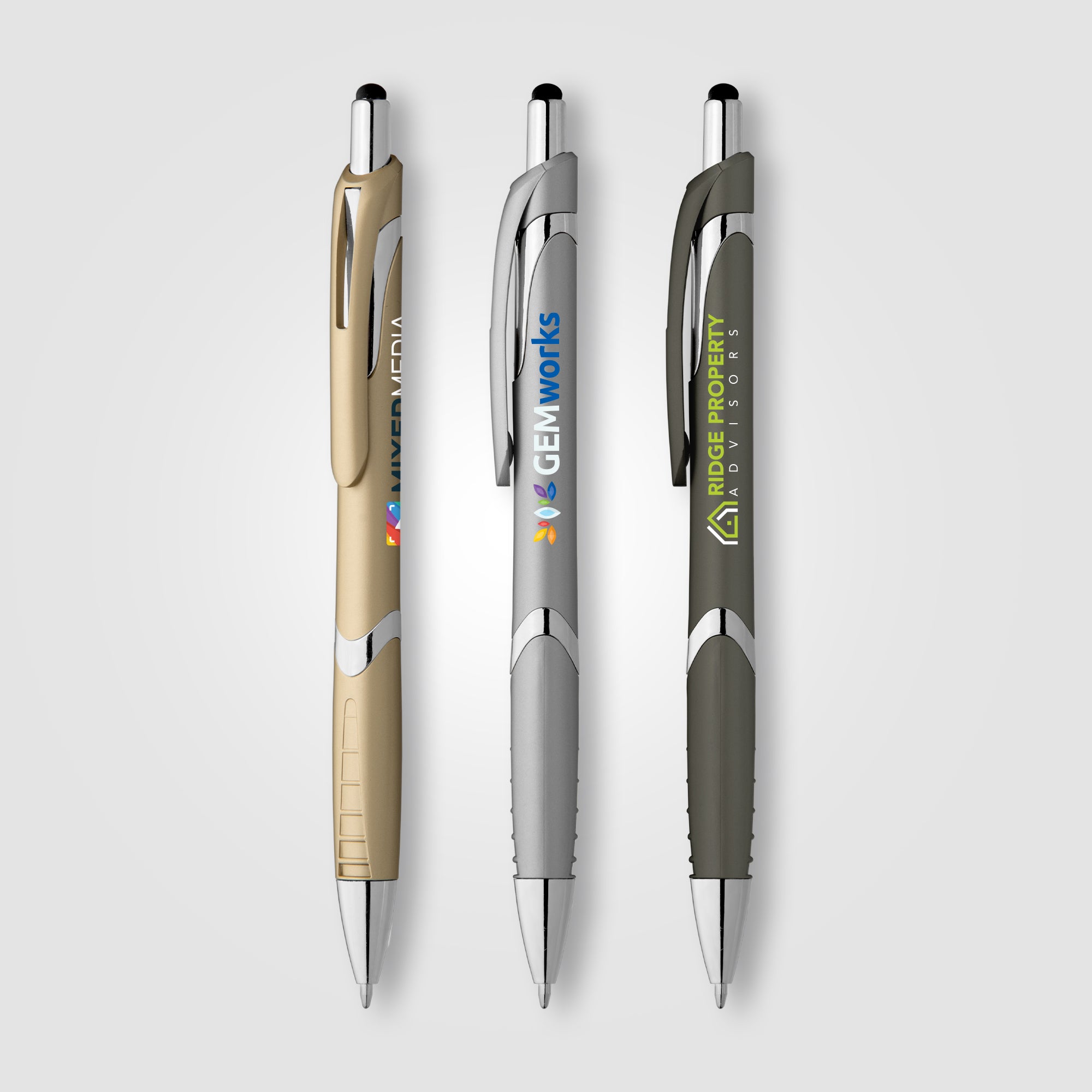Image of the Solana Softy Metallic w/ Stylus - ColorJet promotional product, SKU AGW-C.