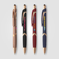 Image of the Solana Softy Rose Gold w/ Stylus - ColorJet promotional product, SKU AGX-C.