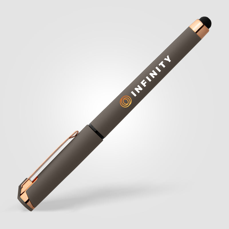 Islander Softy Rose Gold Gel Pen w/ Stylus - ColorJet-zoom-