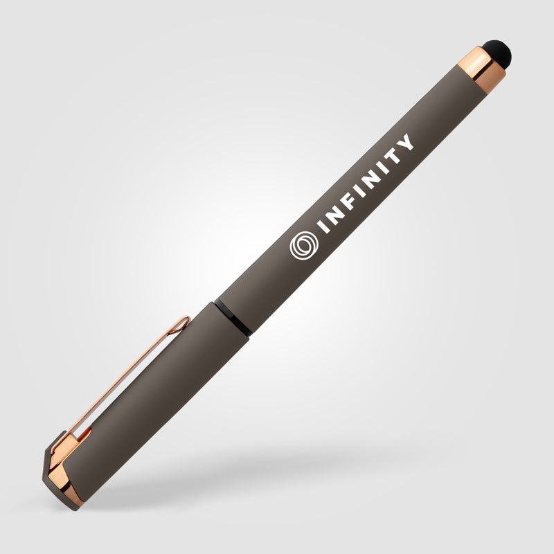 Islander Softy Rose Gold Gel Pen w/ Stylus-zoom-