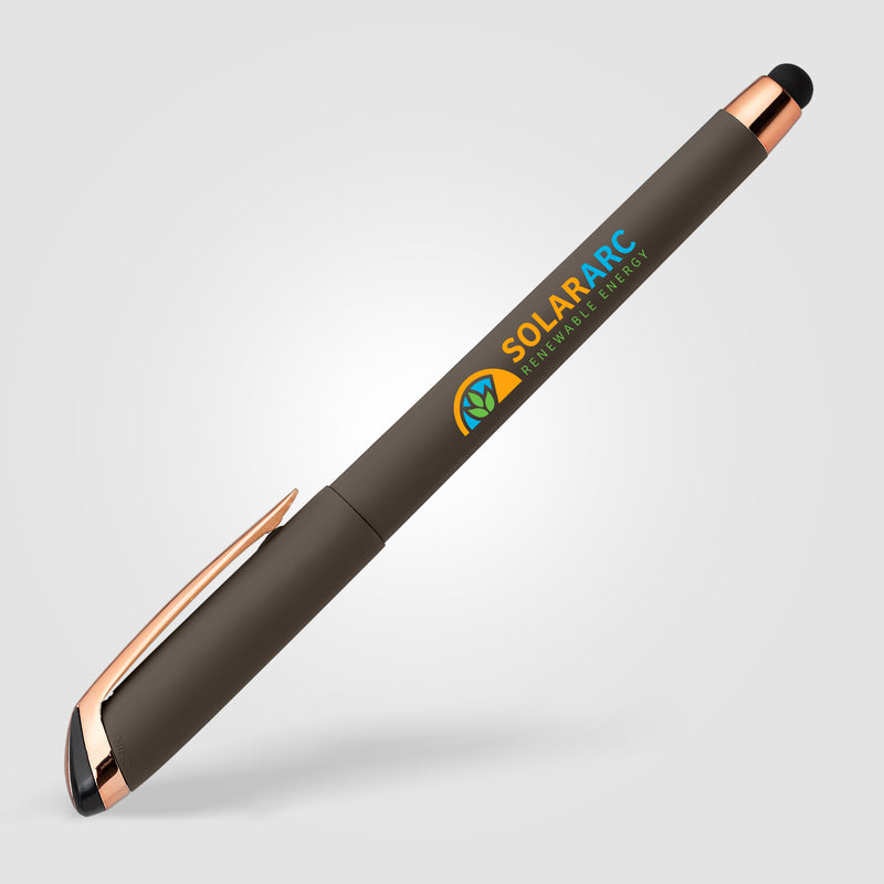 Gazelle Gel Softy Rose Gold Pen w/ Stylus - ColorJet-zoom-