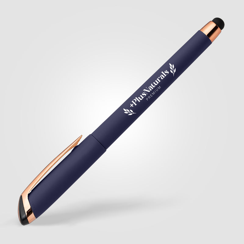 Gazelle Gel Softy Rose Gold Pen w/ Stylus-zoom-