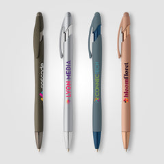 Image of the La Jolla Softy Monochrome Metallic Pen - ColorJet promotional product, SKU AHR-C.