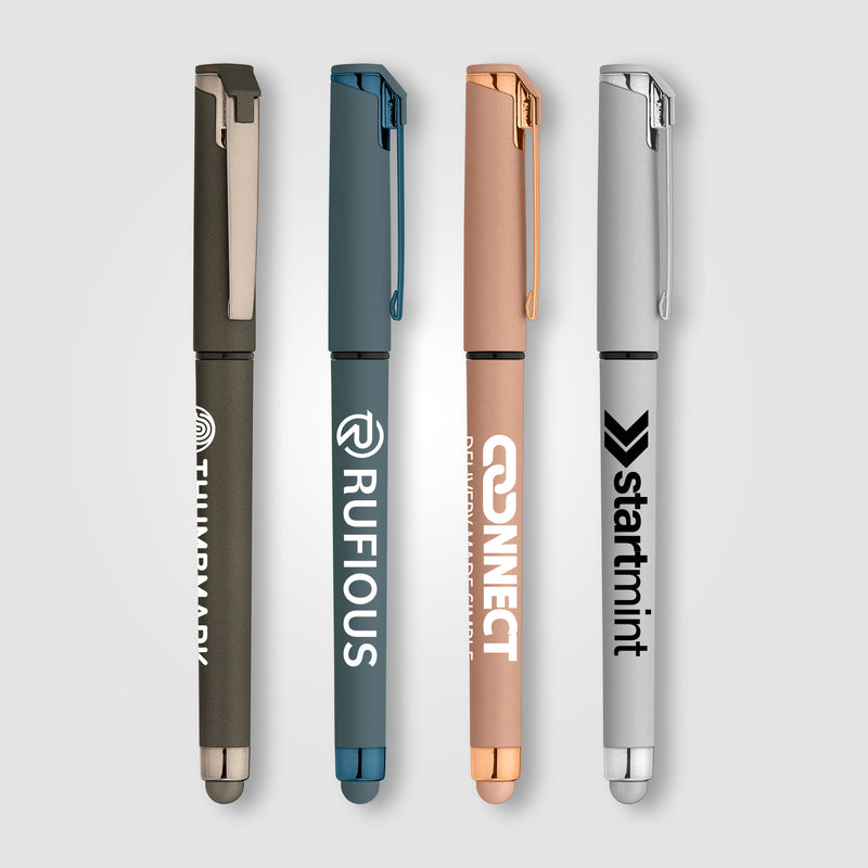 Islander Softy Monochrome Metallic Stylus Gel Pen-zoom-