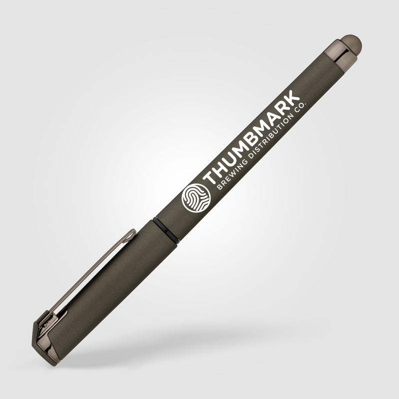 Islander Softy Monochrome Metallic Stylus Gel Pen-zoom-