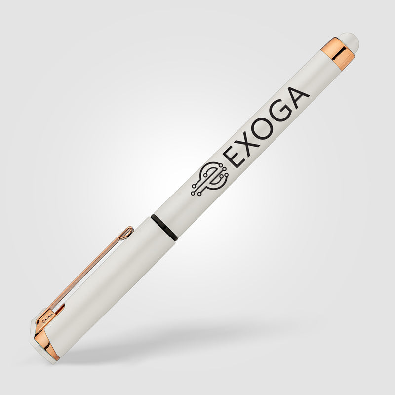Islander Pearl Rose Gold Stylus Gel Pen-zoom-