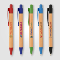 Image of the Bali Bamboo Pen with Wheat Plastic Trim - ColorJet promotional product, SKU AJB-C.