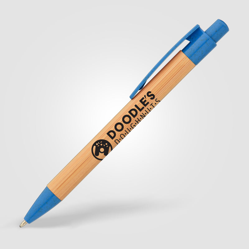 Bali Bamboo Pen with Wheat Plastic Trim-zoom-