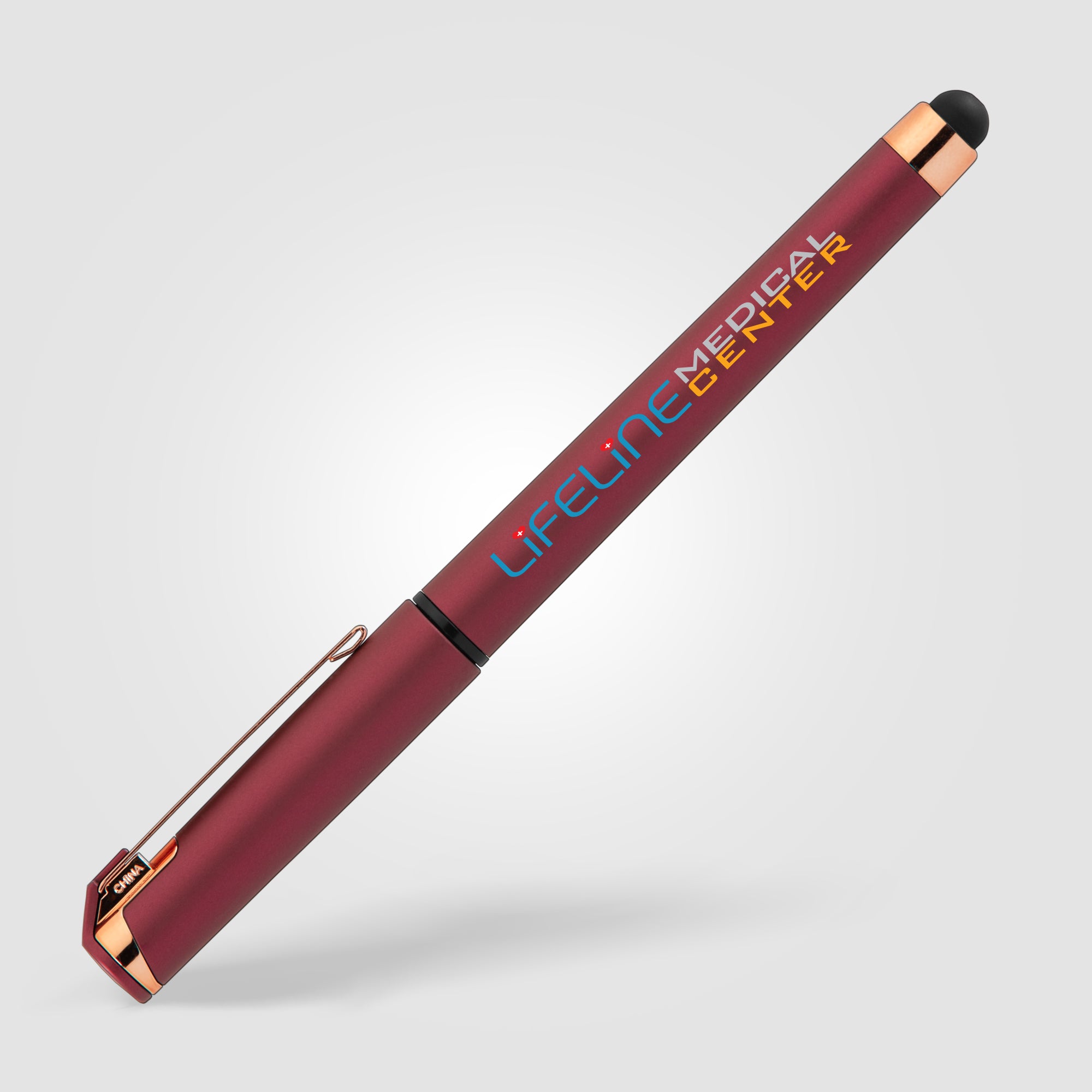 Islander Softy Rose Gold Metallic Designer Gel Pen w/ Stylus - ColorJet-zoom-3