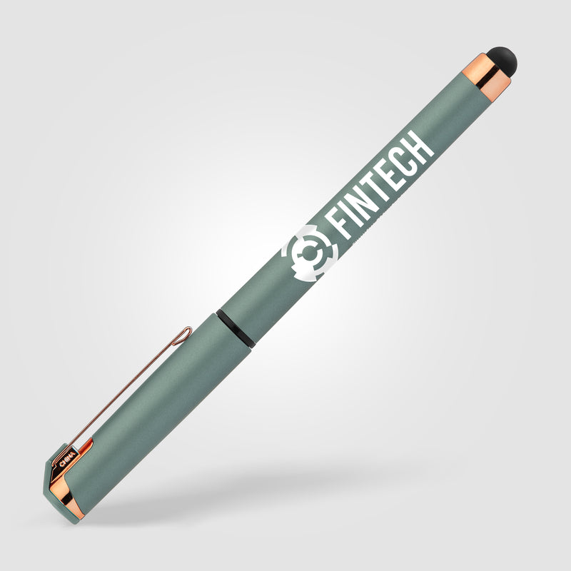 Islander Softy Rose Gold Metallic Designer Gel Pen w/ Stylus-zoom-