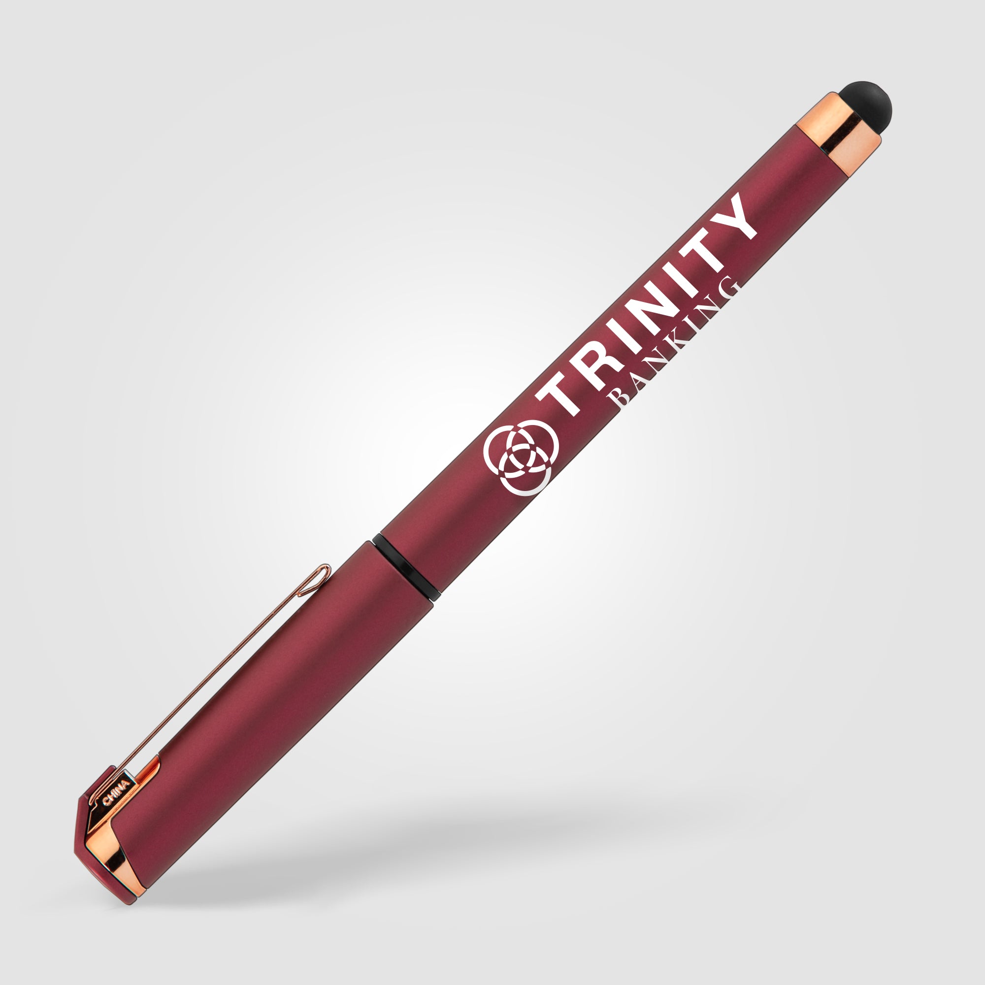 Islander Softy Rose Gold Metallic Designer Gel Pen w/ Stylus-zoom-3