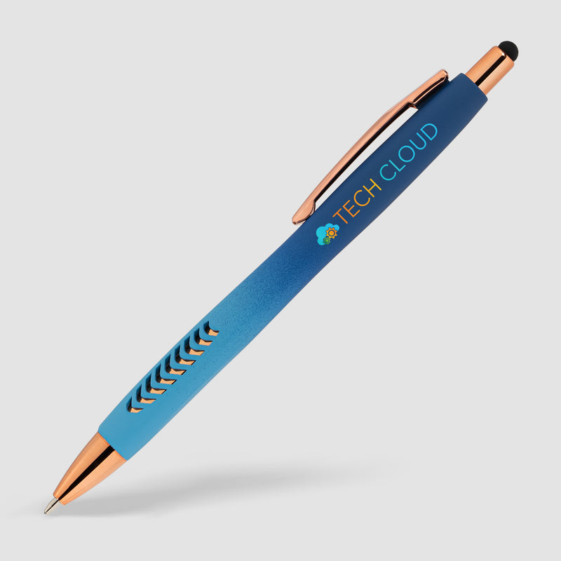 Avalon Ombre Softy Rose Gold Pen w/ Stylus- ColorJet-zoom-