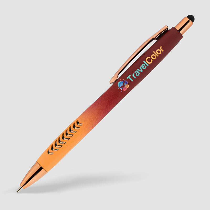 Avalon Ombre Softy Rose Gold Pen w/ Stylus- ColorJet-zoom-