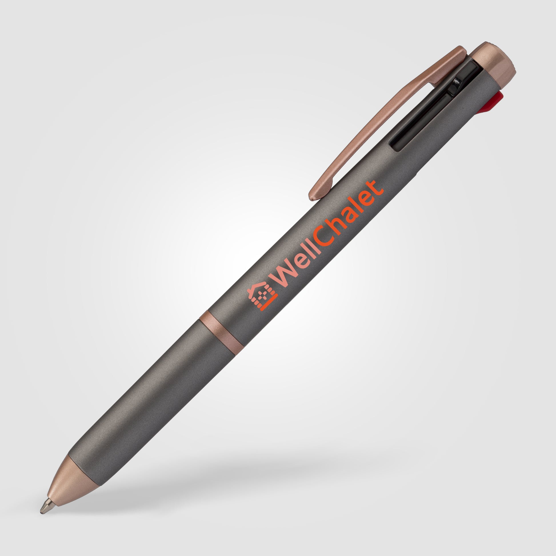 Trio Rose Gold Multi-Ink Pen - ColorJet-3