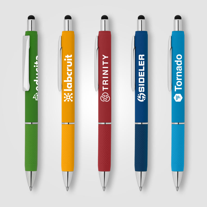 Serena Retractable Gel Stylus Pen-zoom-