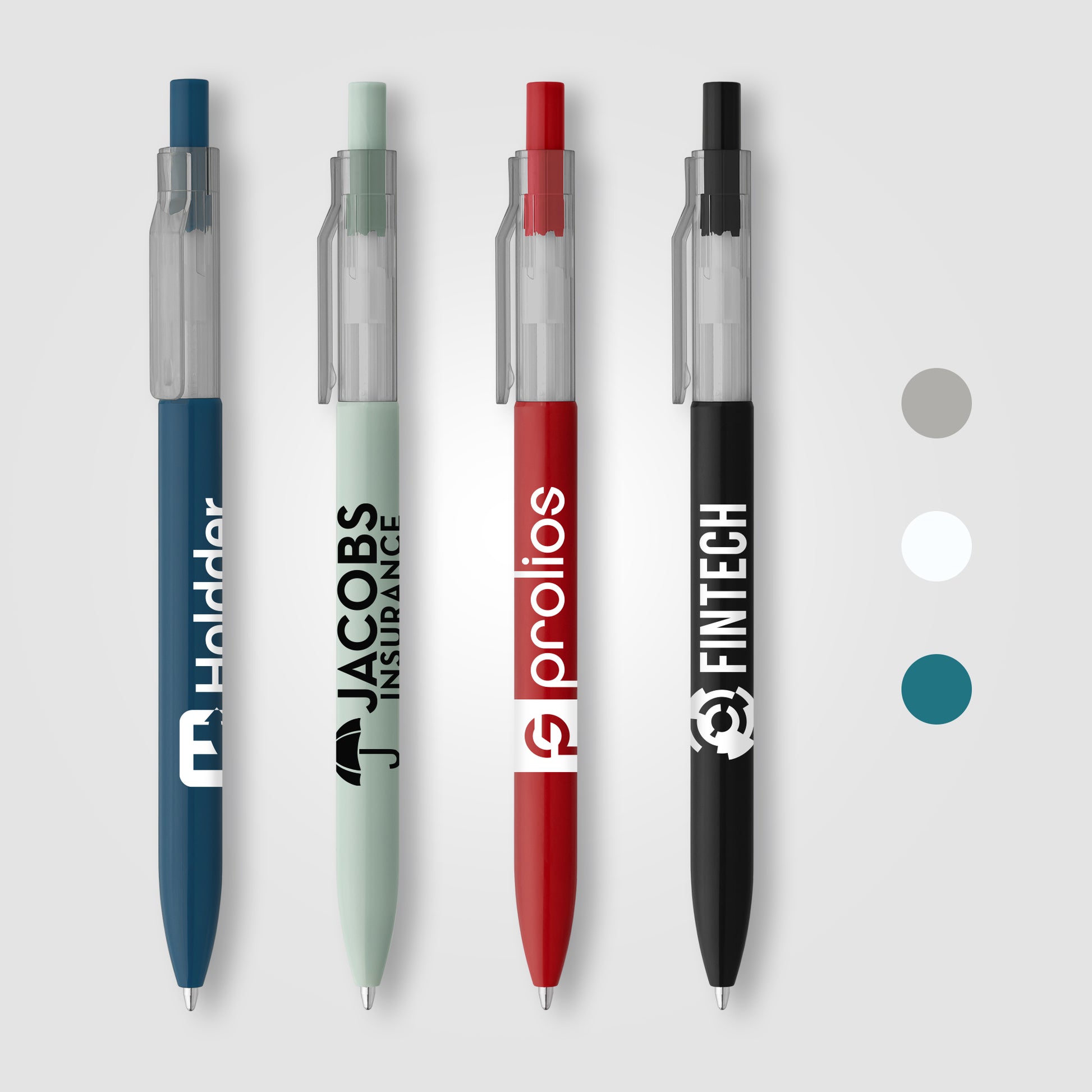 Image of the Nimbus RPET Translucent Clip Pen promotional product, SKU AKU.