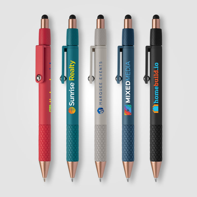 Nora Plastic Spinner Stylus Pen - Full-Color Inkjet-zoom-