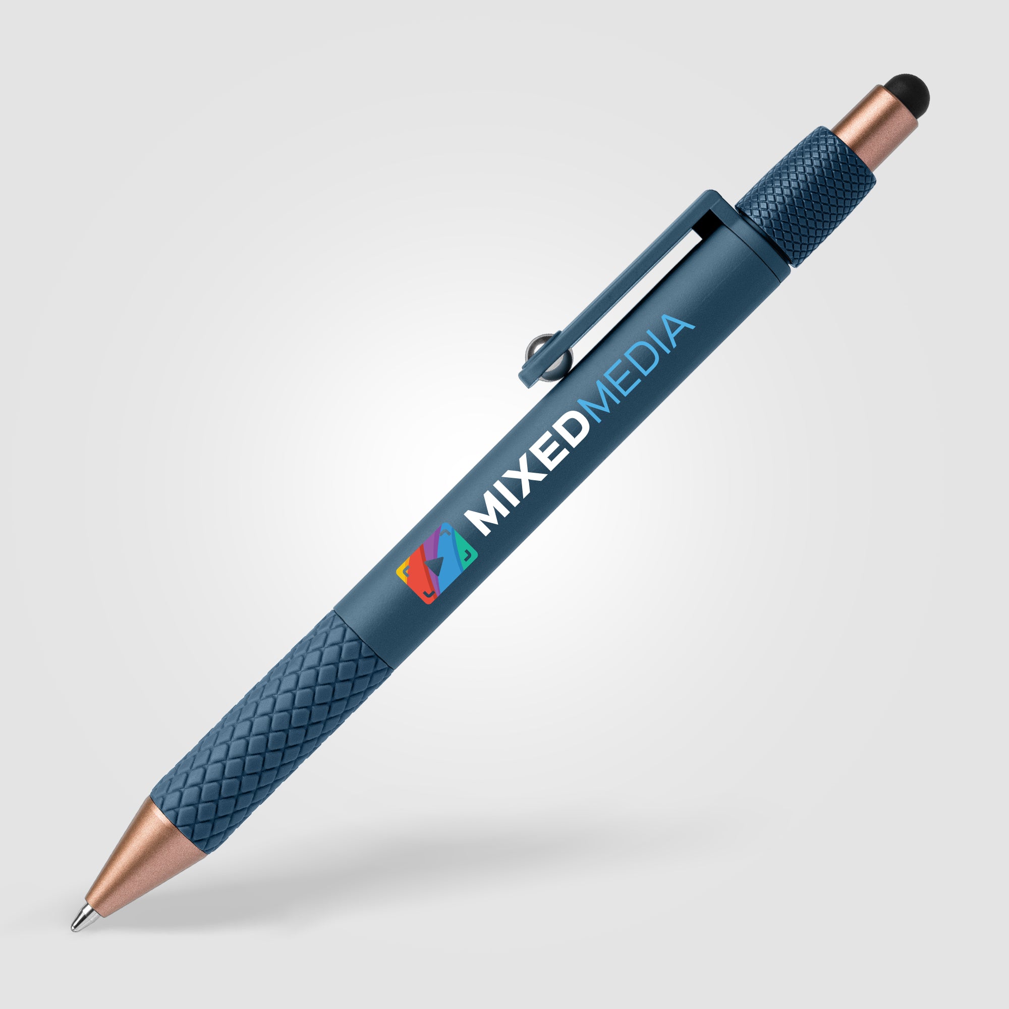 Nora Plastic Spinner Stylus Pen - Full-Color Inkjet-zoom-2
