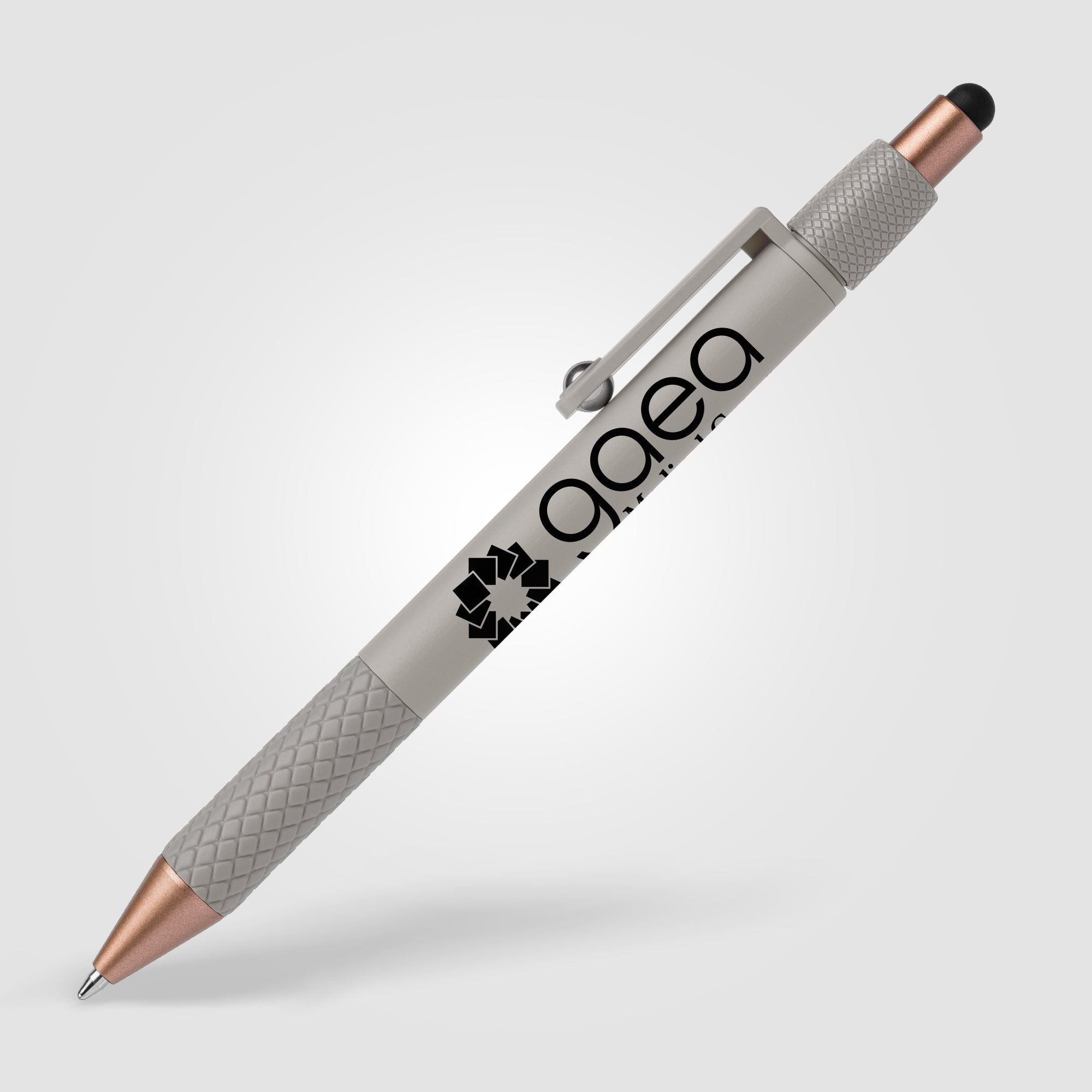 Nora Plastic Spinner Stylus Pen - Silkscreen-zoom-6