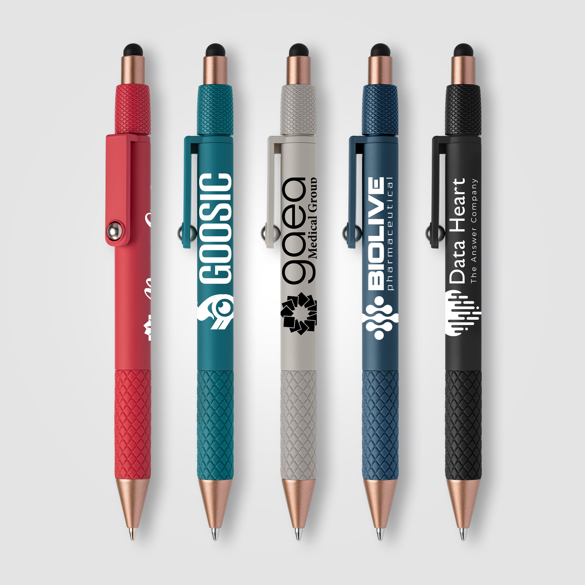 Image of the Nora Plastic Spinner Stylus Pen - Silkscreen promotional product, SKU ALH.