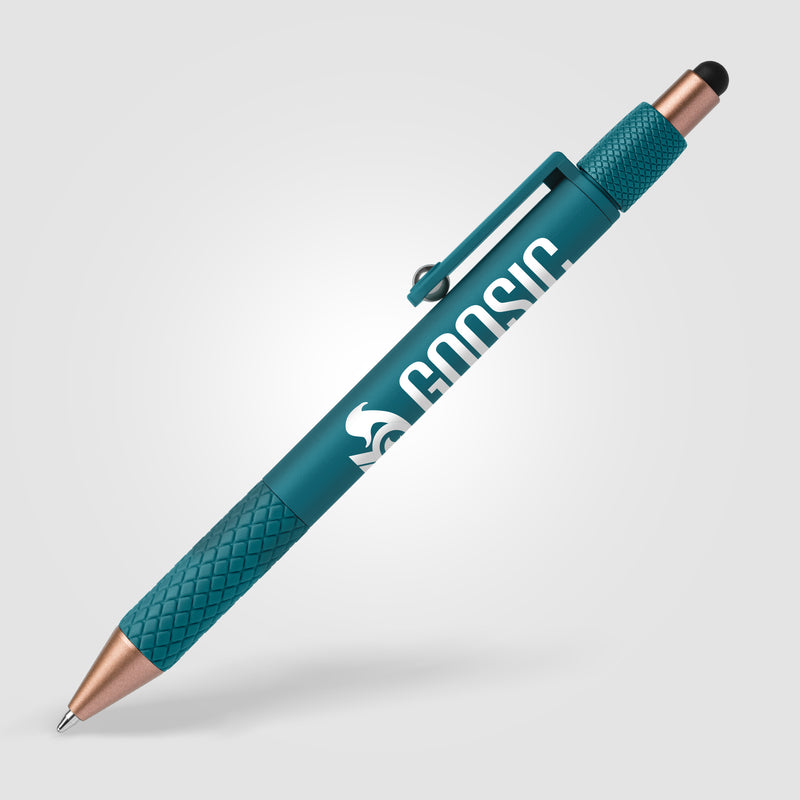Nora Plastic Spinner Stylus Pen - Silkscreen-zoom-