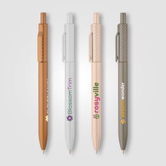 Image of the Vale Recycled Plastic Diamond Textured Metallic Pen -ColorJet promotional product, SKU ALK-C.