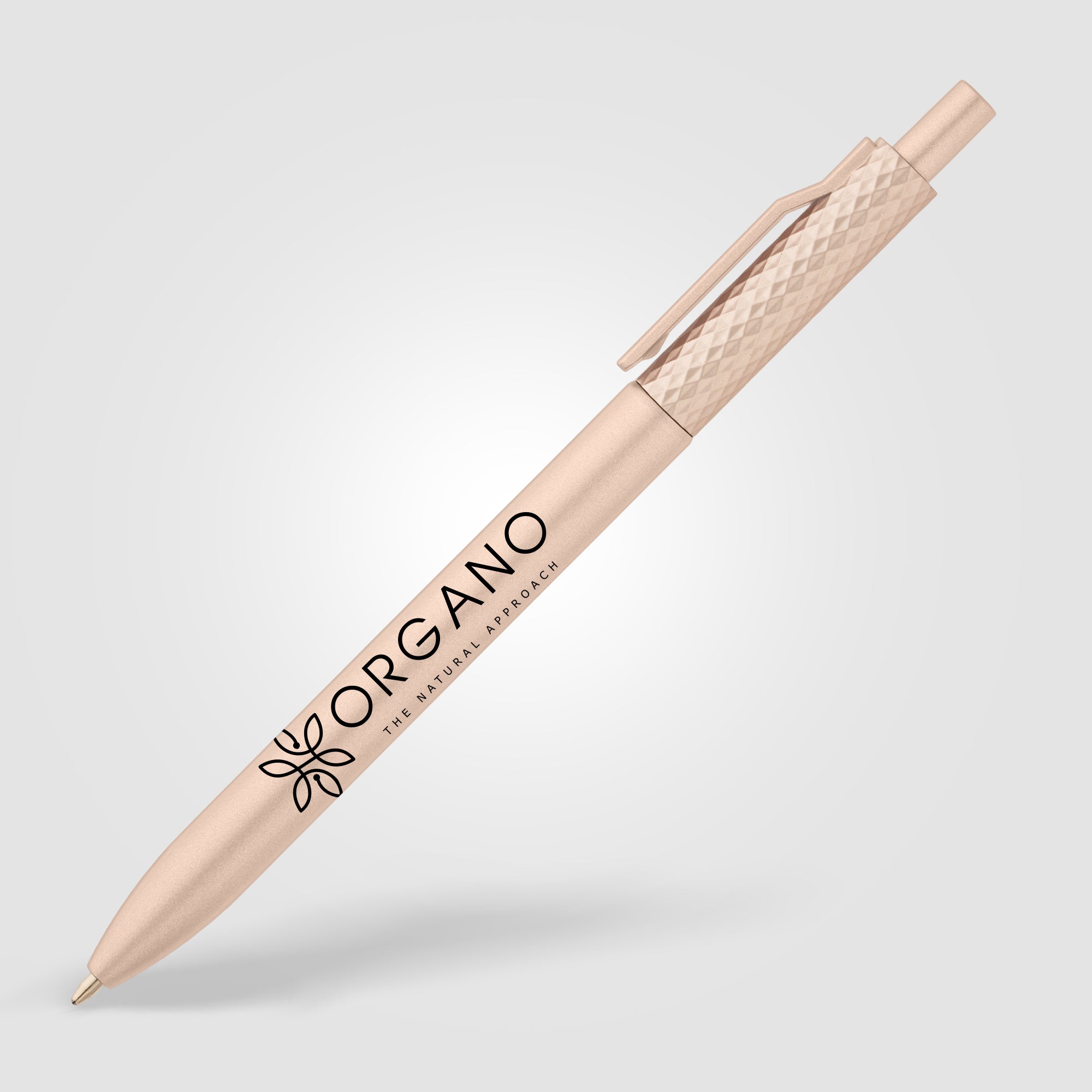 Vale Recycled Plastic Diamond Textured Metallic Pen-zoom-4