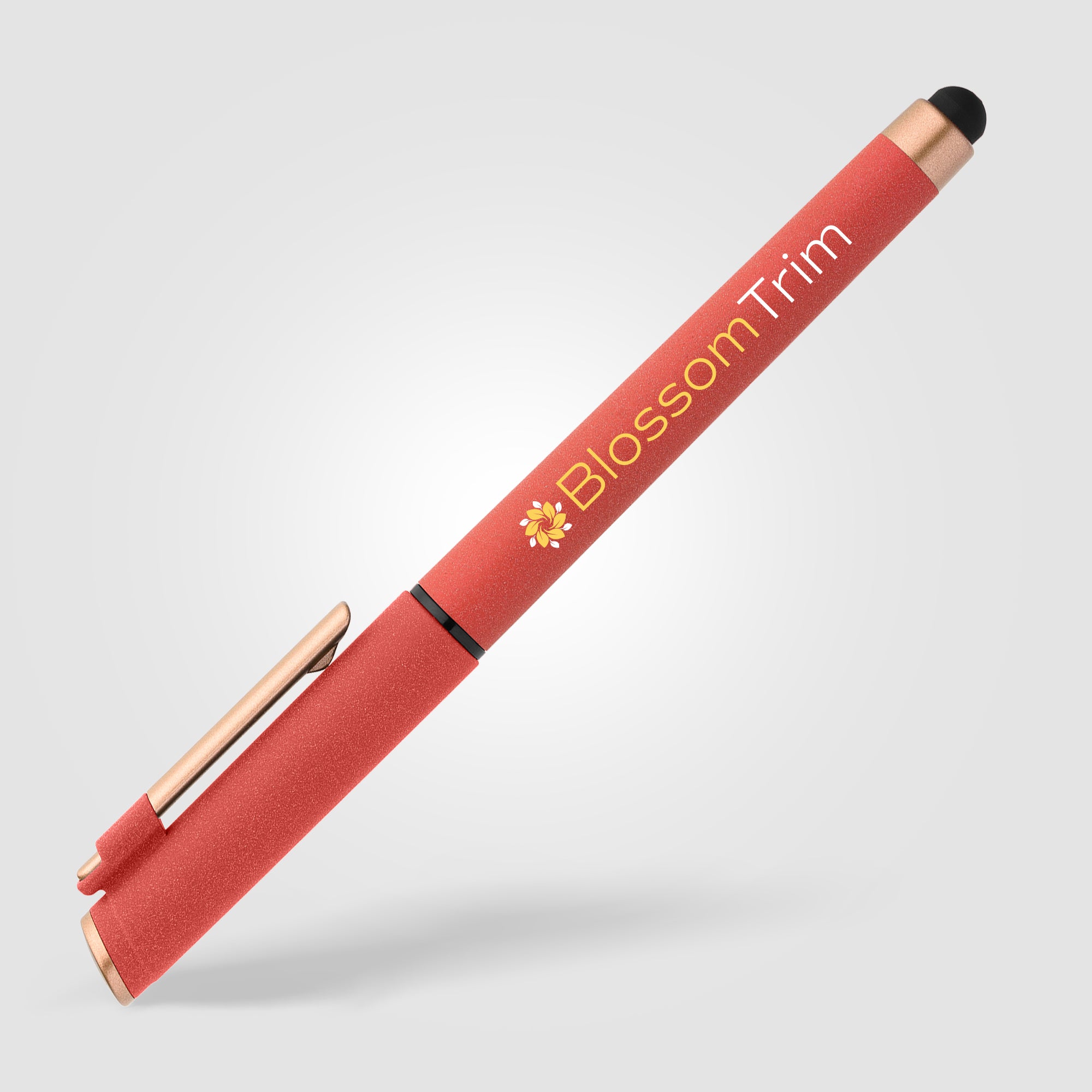 York Recycled Plastic Bronze Trim Stylus Gel Pen -ColorJet-zoom-7