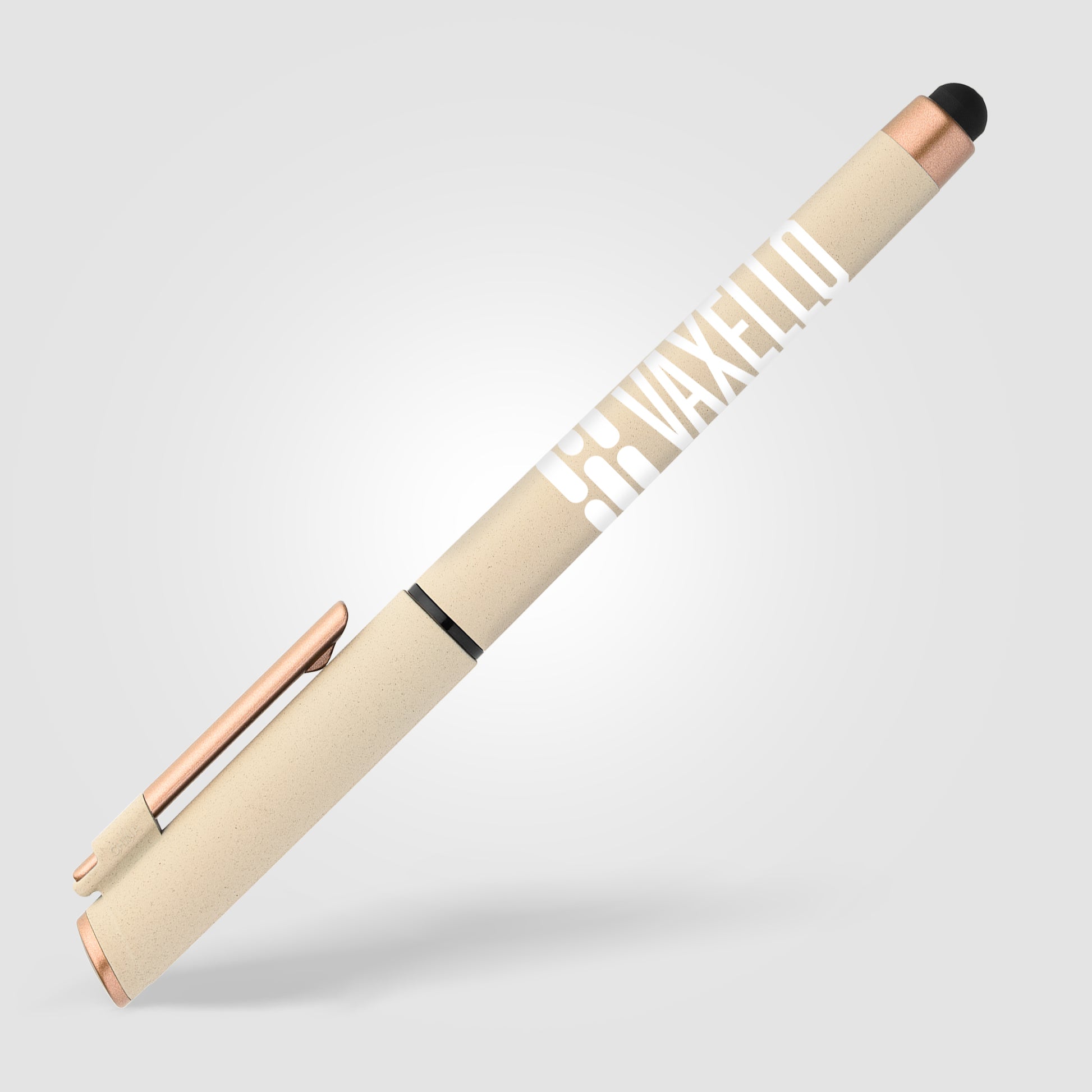 York Recycled Plastic Bronze Trim Stylus Gel Pen-4