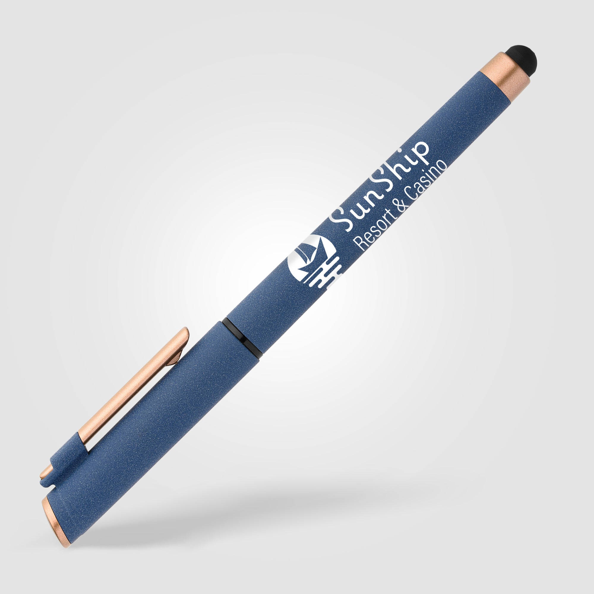 York Recycled Plastic Bronze Trim Stylus Gel Pen-zoom-6