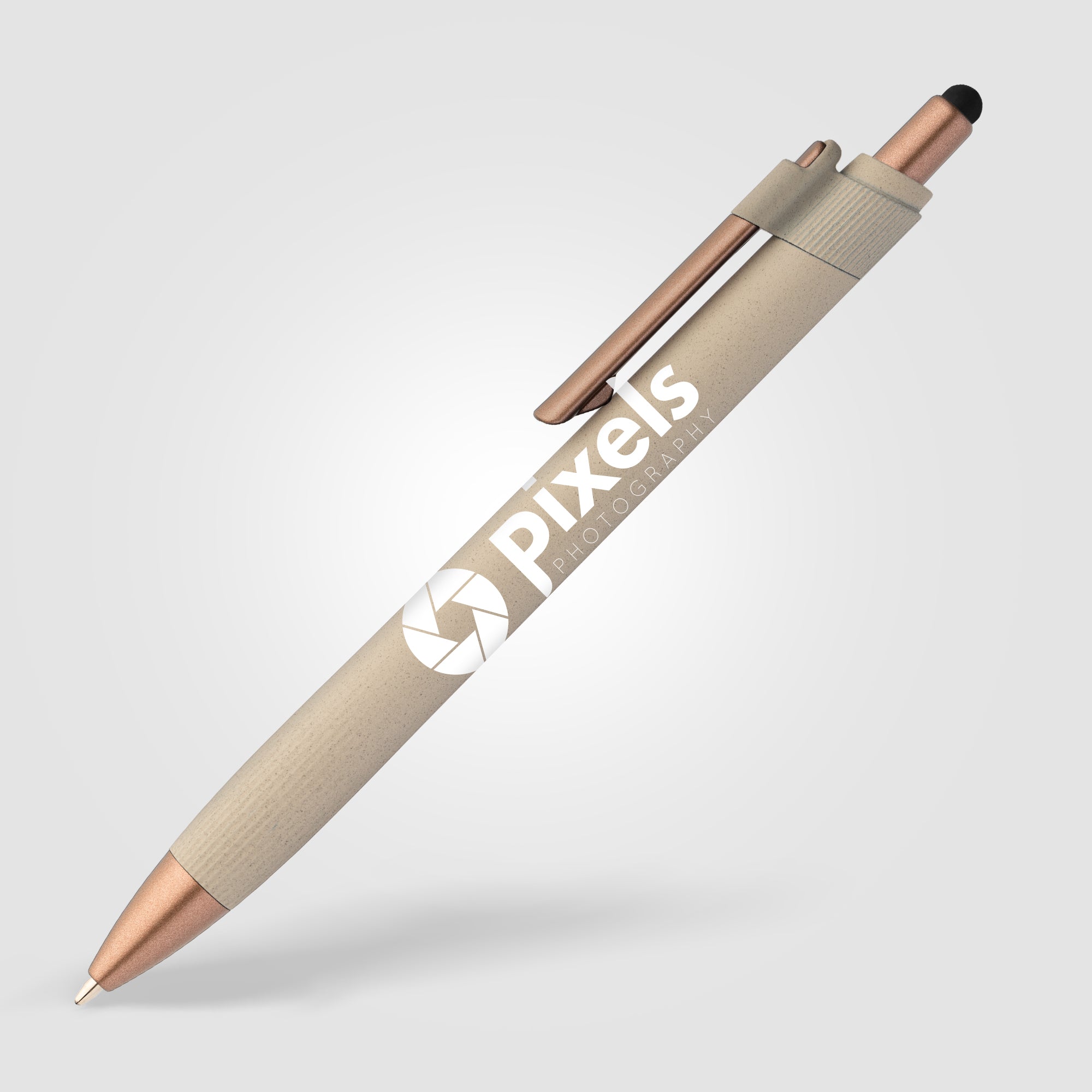 York Recycled Plastic Bronze Trim Stylus Ballpoint Pen-zoom-3
