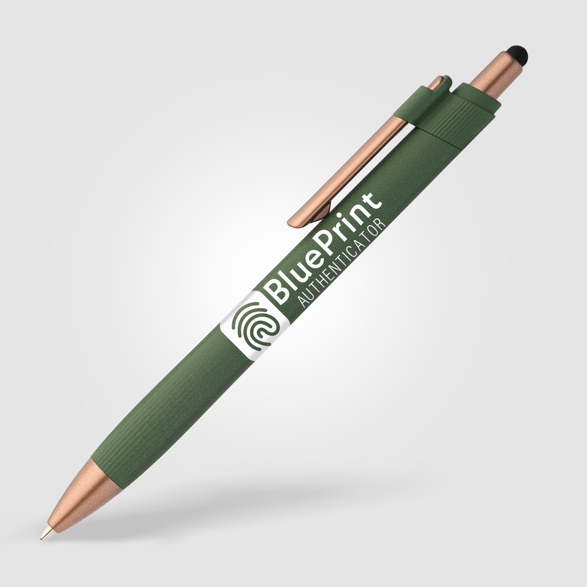 York Recycled Plastic Bronze Trim Stylus Ballpoint Pen-4