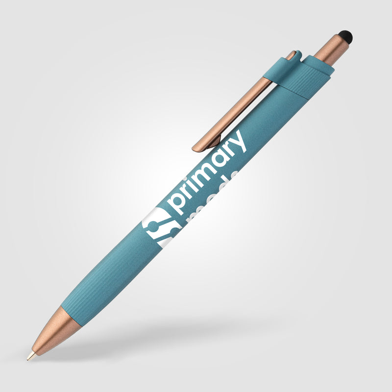 York Recycled Plastic Bronze Trim Stylus Ballpoint Pen-zoom-