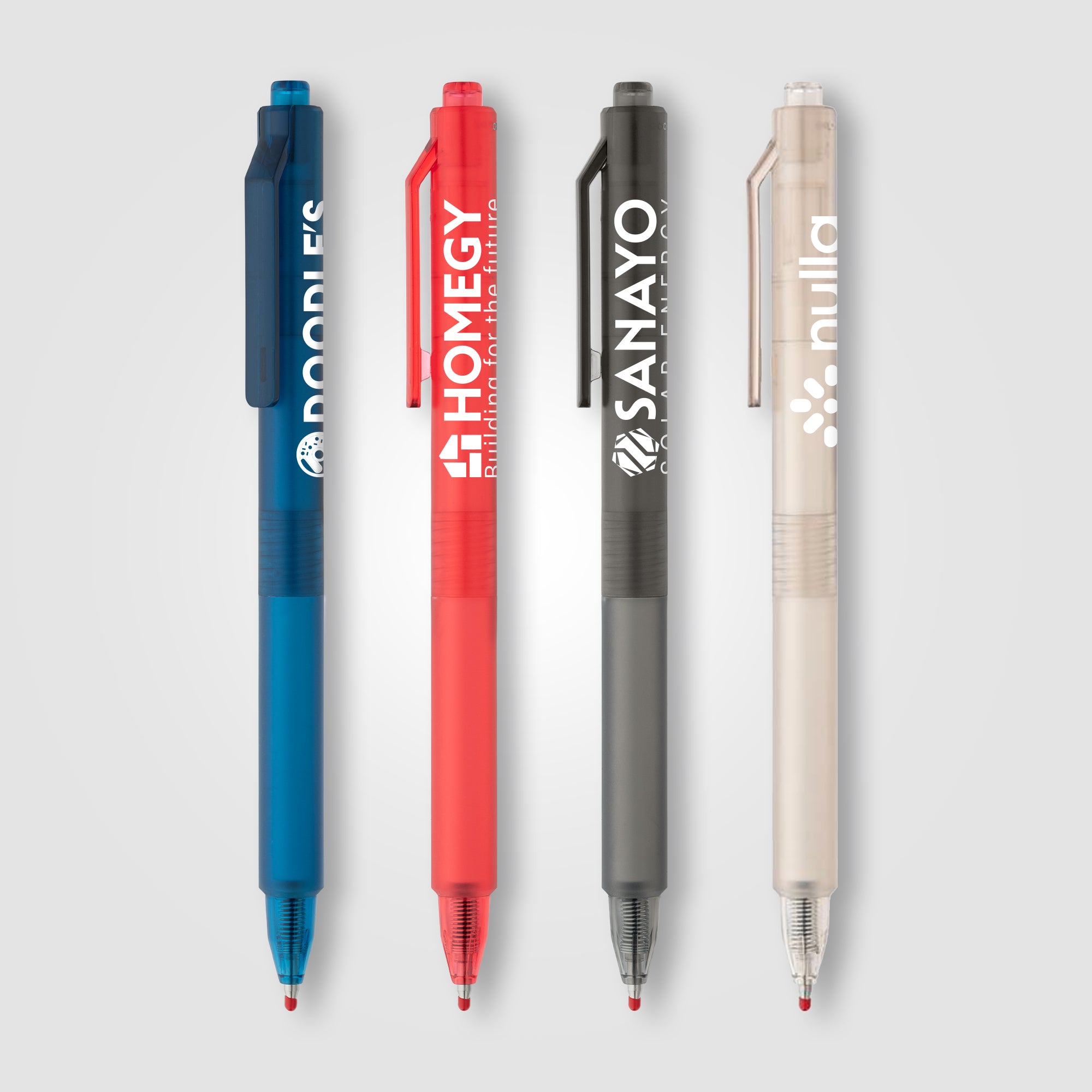 Image of the Nomi Recycled Plastic Translucent Gel Pen promotional product, SKU ALO.