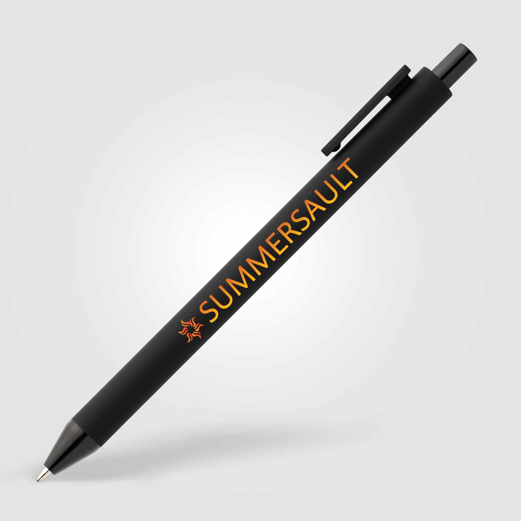 Bloom Recycled Plastic Retractable Soft Touch Pen - ColorJet-zoom-2
