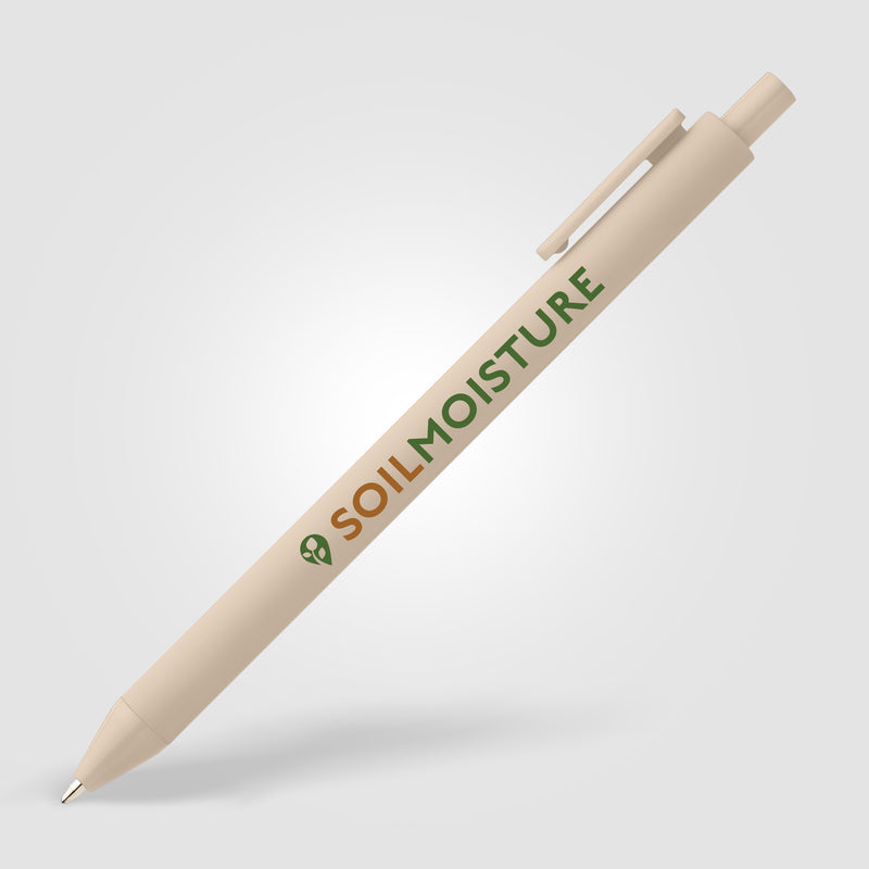 Bloom Recycled Plastic Retractable Soft Touch Pen - ColorJet-zoom-