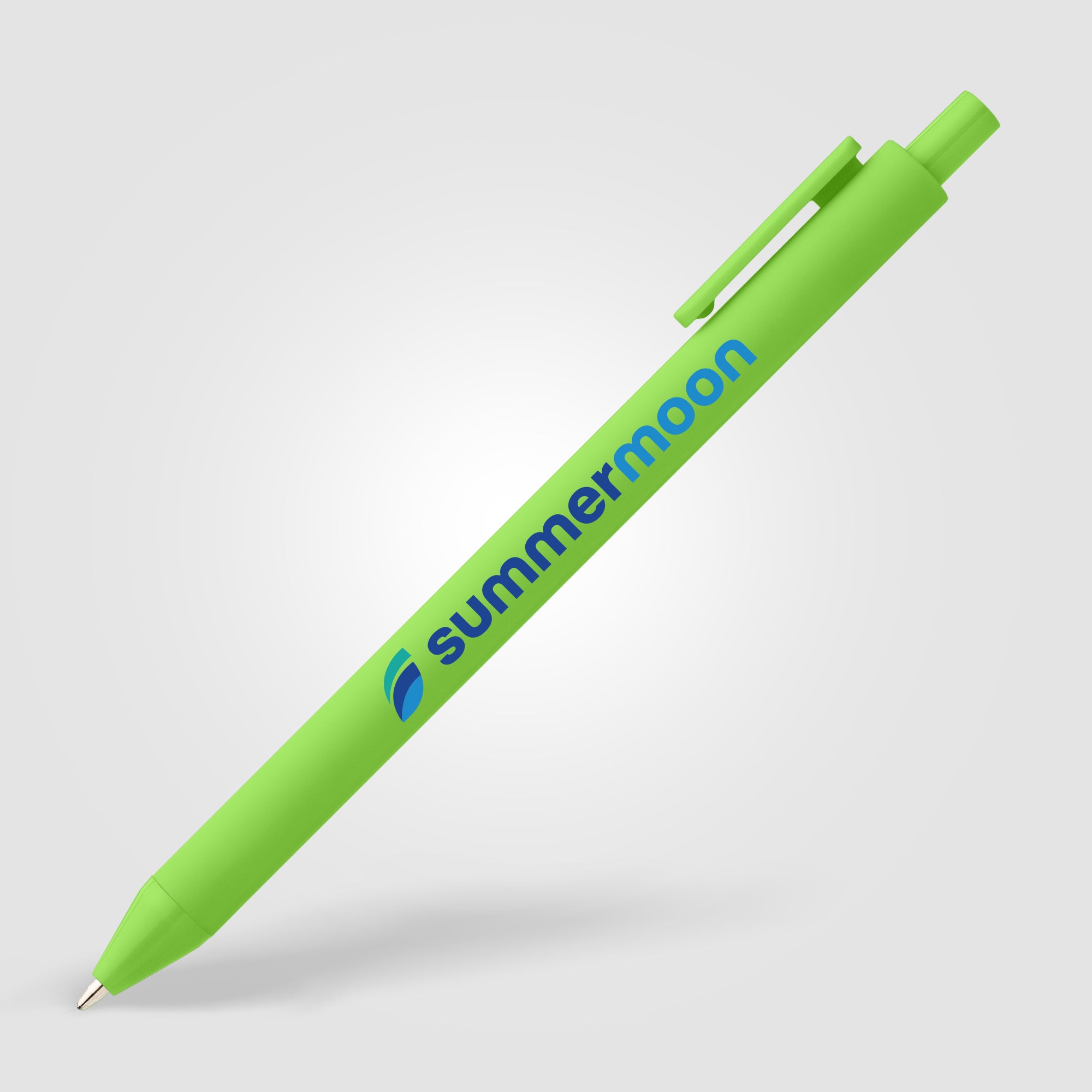 Bloom Recycled Plastic Retractable Soft Touch Pen - ColorJet-zoom-10