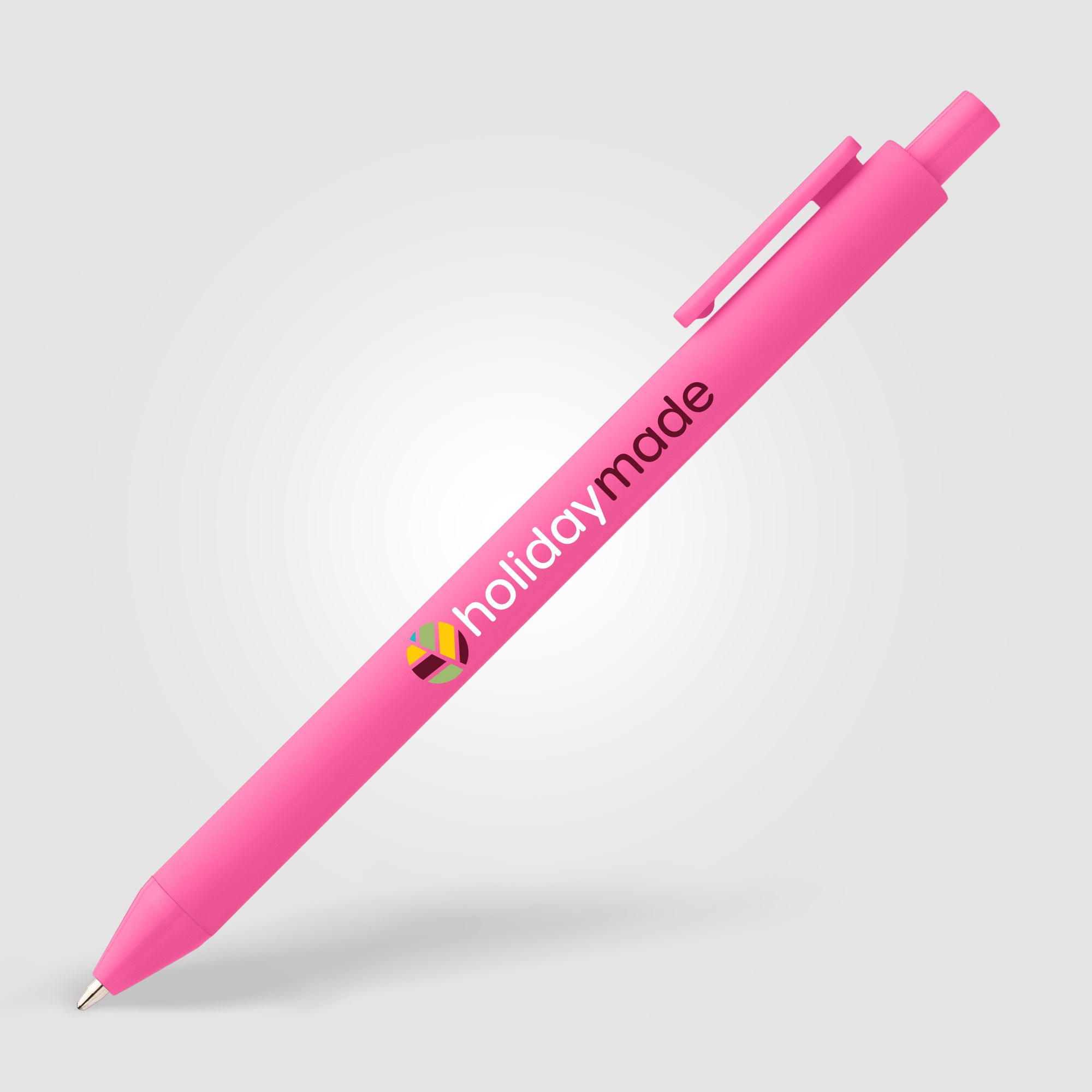 Bloom Recycled Plastic Retractable Soft Touch Pen - ColorJet-zoom-7