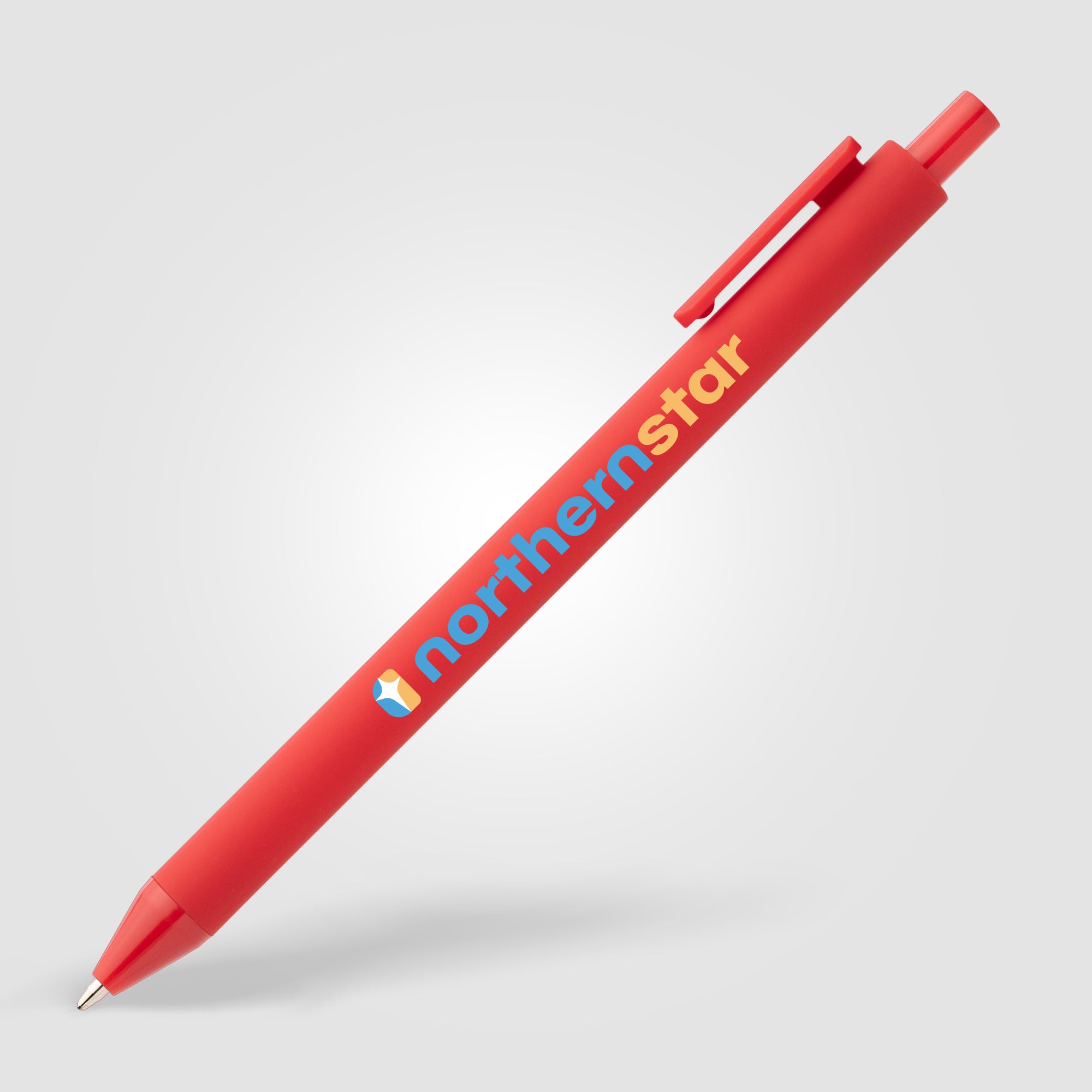 Bloom Recycled Plastic Retractable Soft Touch Pen - ColorJet-zoom-3