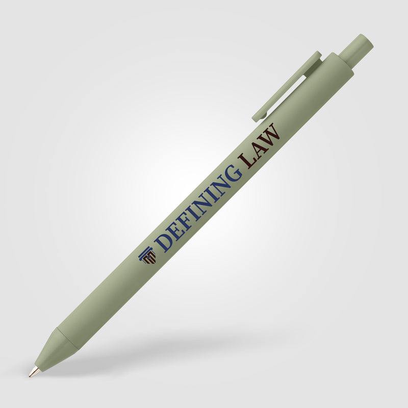 Bloom Recycled Plastic Retractable Soft Touch Pen - ColorJet-zoom-
