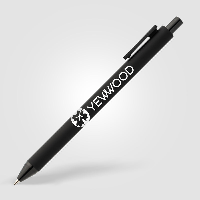 Bloom Recycled Plastic Retractable Soft Touch Pen-zoom-