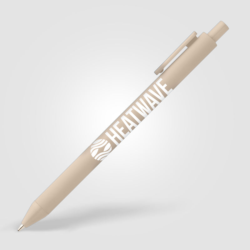 Bloom Recycled Plastic Retractable Soft Touch Pen-zoom-