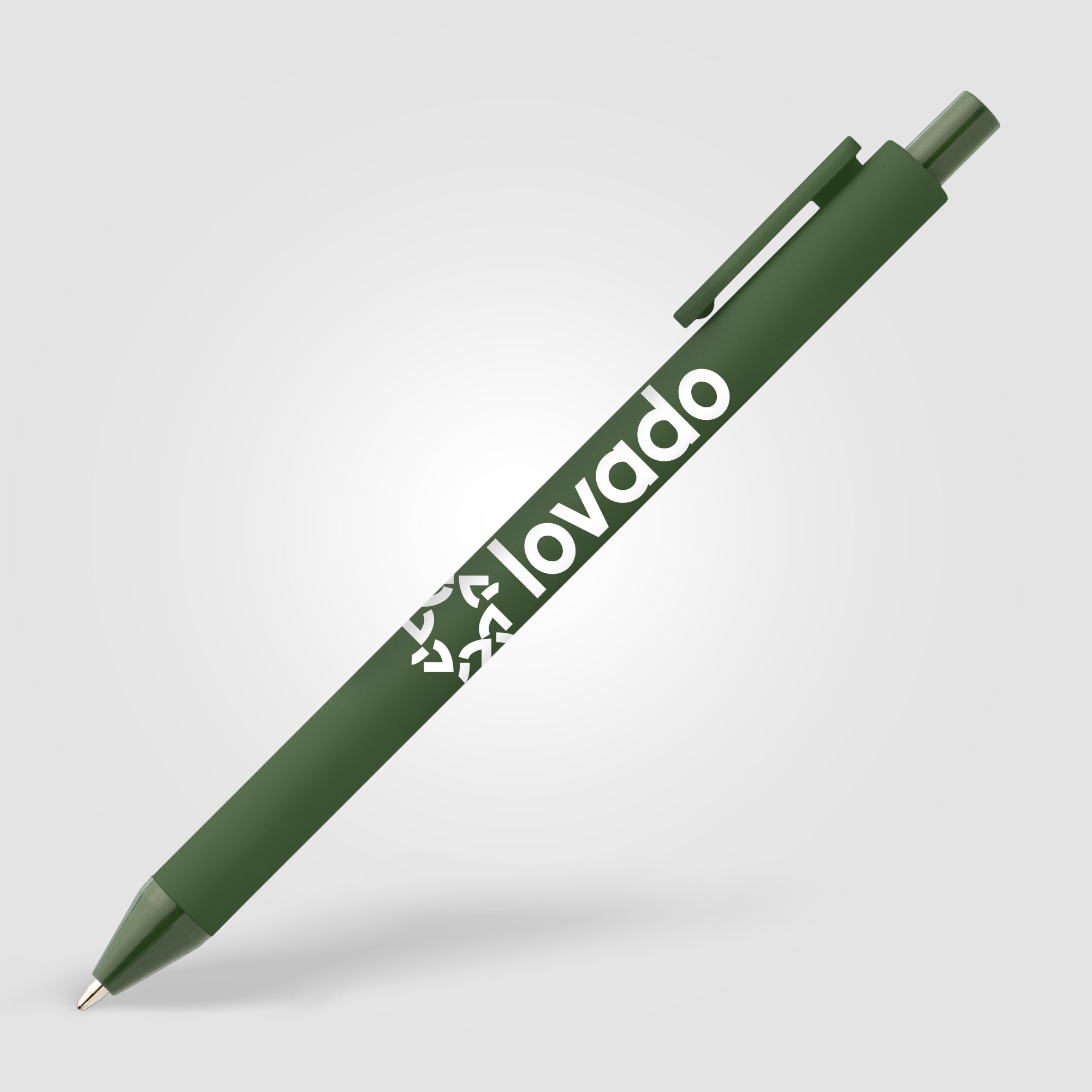Bloom Recycled Plastic Retractable Soft Touch Pen-zoom-10