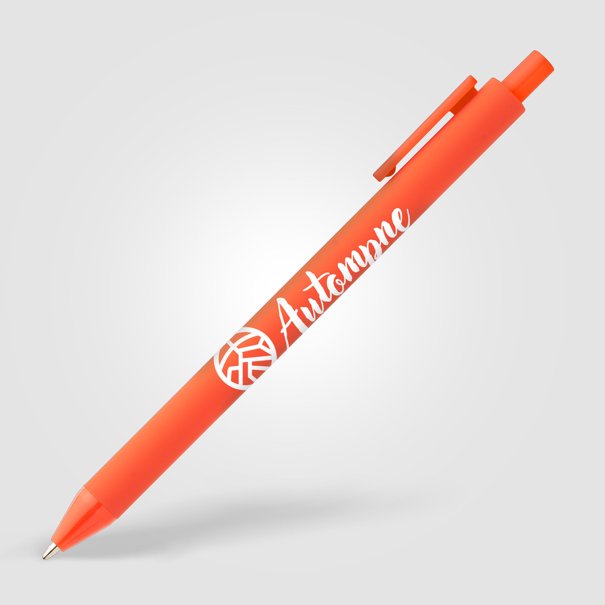 Bloom Recycled Plastic Retractable Soft Touch Pen-zoom-8