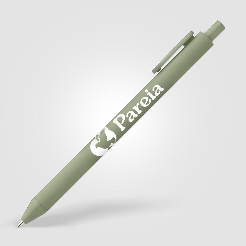 Bloom Recycled Plastic Retractable Soft Touch Pen-zoom-